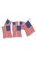 Plastic American Flag Pennant
