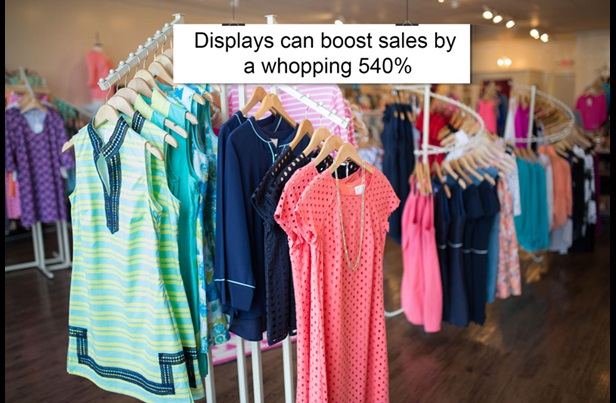 Displays boost sales