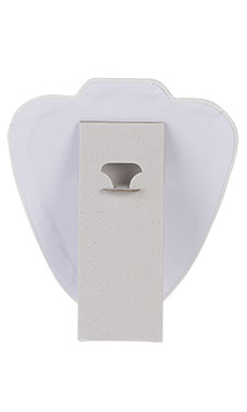 White Faux Leather Necklace Display Easels