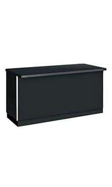 6' Black Metal Framed Service Counters