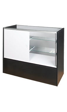Black 48" Full Vision Economy Showcases