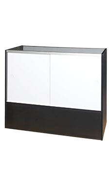 Black 48" Full Vision Economy Showcases