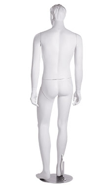 Male Mannequin With Head Cameo White