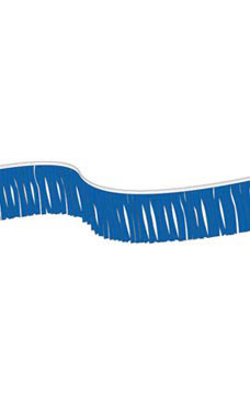 60 foot Blue Metallic Fringe Pennant