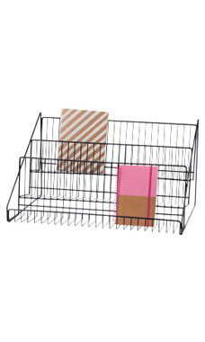 3-Tier Wire Countertop Stands - Black
