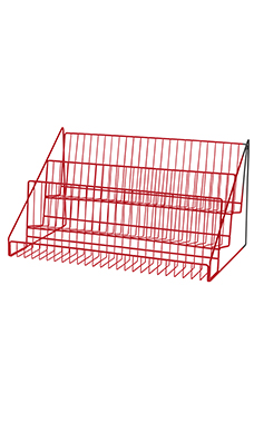 Made to Order Berry Red 3-Tier Wire Countertop Rack