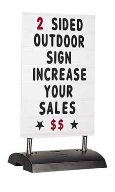 Springer Sign Two Sided - White