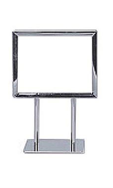 Small Sign Holder Twin Stem - Metal