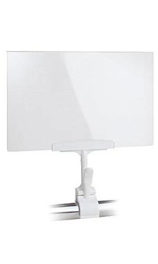 Clear Acrylic Sign Holder With Clamps - 7 x 11