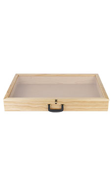 Pine Wood Countertop Display Cases - Large