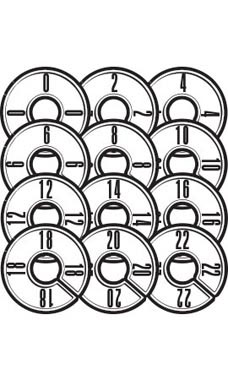 Round Size Divider for Hangrail Women's Assortment