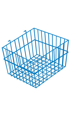 Made to Order 12" x 12" x 8" Mini-Grid Basket - Blue