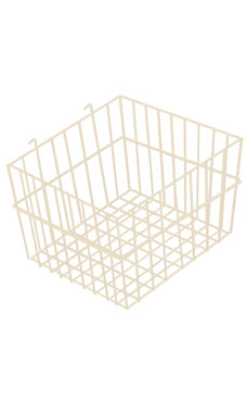 Made to Order 12" x 12" x 8" Mini-Grid Basket - Stoney White