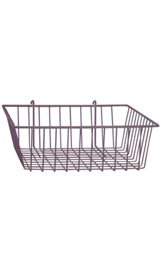 Made to Order 12" x 12" x 4" Mini-Grid Basket - Lavender Silver Vein