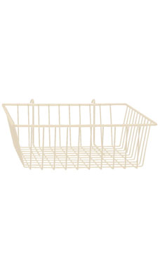 Made to Order 12" x 12" x 4" Mini-Grid Basket - Stoney White