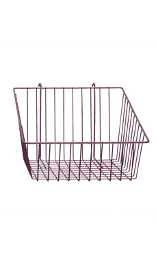 Made to Order 12" x 12" x 8" Mini-Grid Basket with 4" Front - Lavender Silver Vein