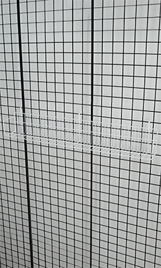 48 x 6 x 6.5 inch White Media Grid Shelf for Slatwall & Wire Grid