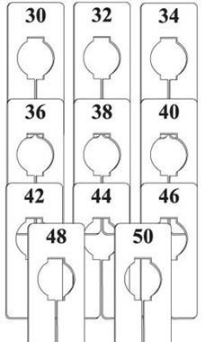 Men's Variety Size Divider Pack for Hangrails
