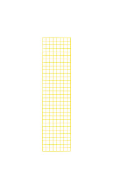 Made to Order 2' x 8' Wire Grid Panel - Bright Yellow