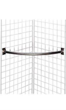 Chrome Corner Gridwall Hangrails