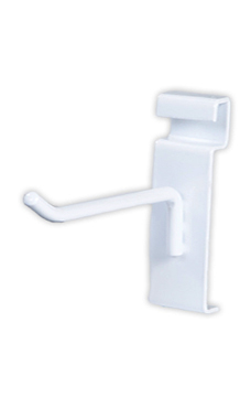 White Gridwall Peg Hooks - 4"