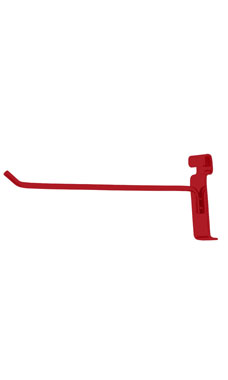 Made to Order 10" Wire Grid Peg Hook - Berry Red