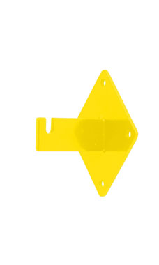 Made to Order Wall Mount Wire Grid Bracket - Bright Yellow