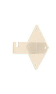 Made to Order Wall Mount Wire Grid Bracket - Stoney White