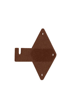 Made to Order Wall Mount Wire Grid Bracket - Fine Textured Rustic Copper
