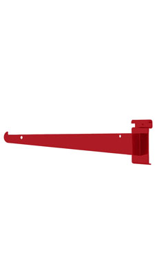 Made to Order 12" Wire Grid Shelf Bracket - Berry Red