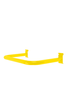 Made to Order U Shaped Wire Grid Hangrail - Bright Yellow