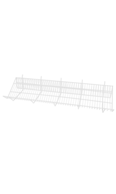 48"L x 12"D x 6"H Downslope Shelves- White 48"L x 12"D x 6"H Downslope Shelves- White