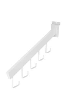 5-J-Hook Dimensional Waterfall Faceout Tube- White