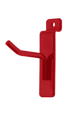 Made to Order 2" Slatwall Peg Hook - Berry Red