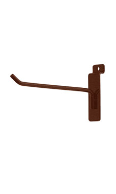 Made to Order 6" Slatwall Peg Hook - Fine Textured Rustic Copper