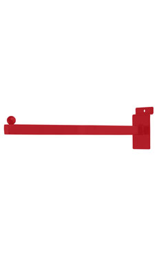 Made to Order 12" Slatwall Straight Faceout - Berry Red