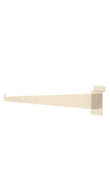 Made to Order 12" Slatwall Shelf Bracket - Stoney White