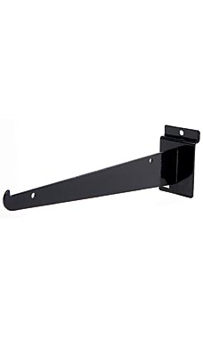 10" Slatwall Shelf Brackets- Black