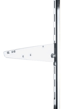 10 inch Chrome Knife Bracket for Slotted Standard - 1 inch slots 2 inch on center