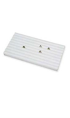 White Faux Leather Section Ring Inserts