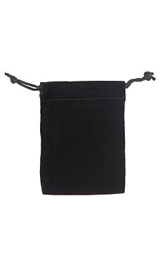 Black Velvet Draw String Pouches