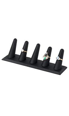 Five Finger Displays - Black Faux Leather