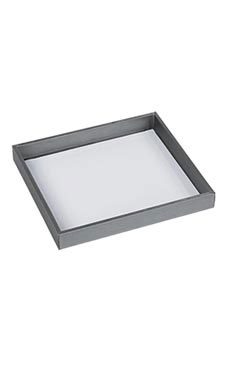 Small Open Top Gray Tray