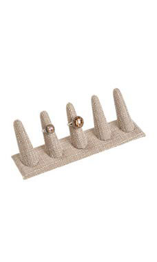 Linen 5 Ring Finger Display