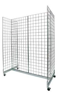 Chrome Retail Grid Gondolas