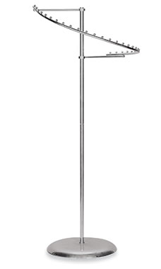 Chrome 29-Ball Spiral Clothes Racks