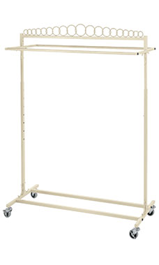 Ivory Double Rail Salesman Rack