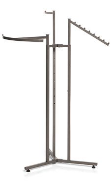 Boutique Raw Steel 3 Way Garment Racks Boutique Raw Steel 3 Way Garment Racks