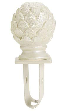 Ivory Artichoke Finial with a Square Fitting
