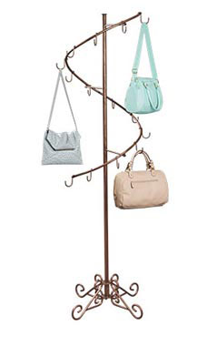 Boutique Cobblestone Spiral Handbag Rack